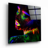 Neon Color Makeup Glass Wall Art.
